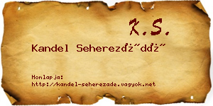 Kandel Seherezádé névjegykártya